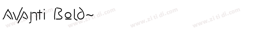 Avanti Bold字体转换